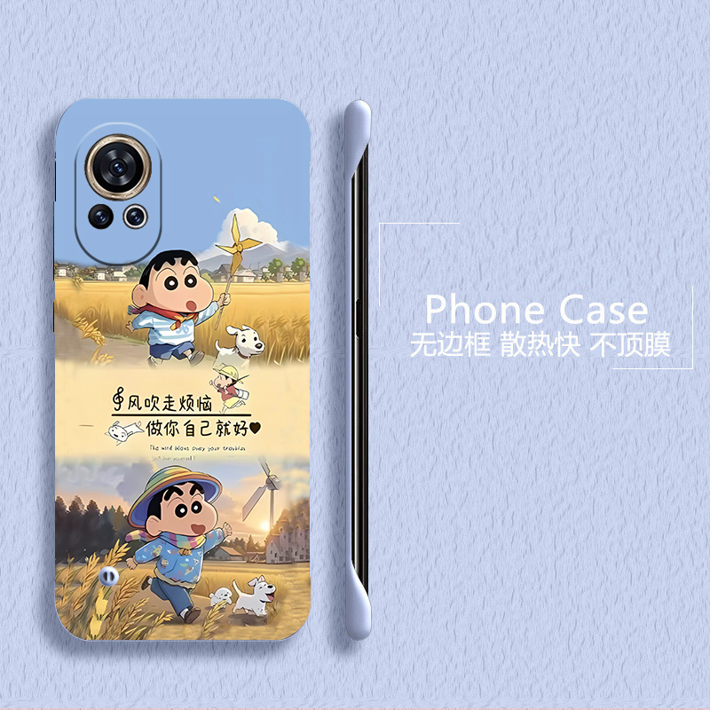蜡笔小新适用华为nova12手机壳nova11se无边框Nova12pro散热nova11ultra新款半包11pro超薄硬防摔保护套女款 - 图3