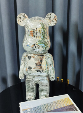 暴力熊存钱罐客厅落地摆件玻璃