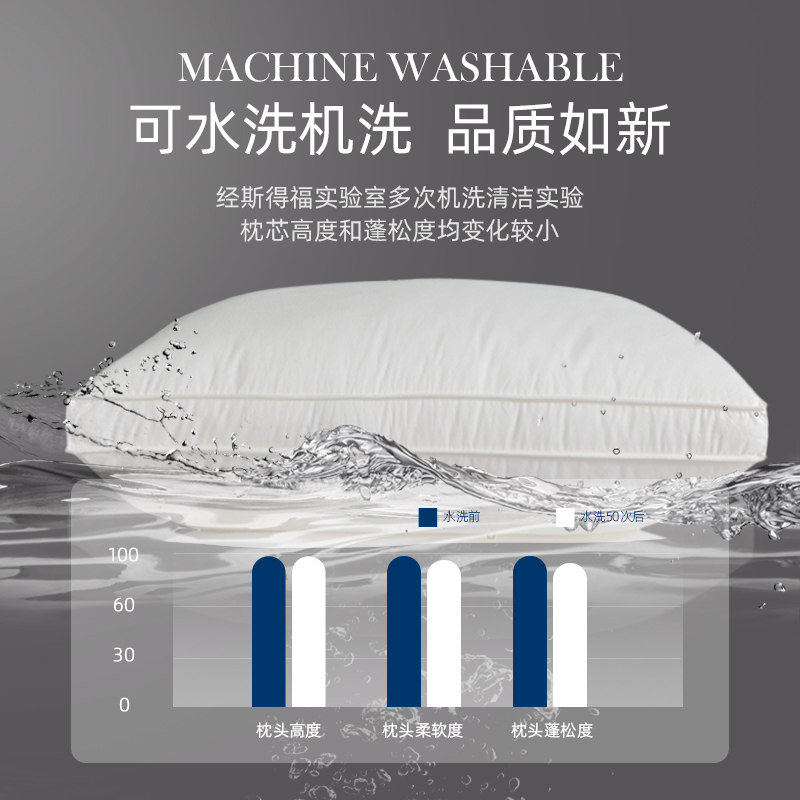 斯得福男士超高护颈椎枕头加厚加高酒店款大号硬枕芯胖子侧睡专用,淘宝优惠券,粉丝福利购,淘宝优惠卷