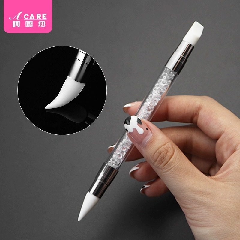 美甲笔刷/压花A1pq801-易上手硅胶笔涂魔镜粉贴纸按压笔雕花,淘宝优惠券,粉丝福利购,淘宝优惠卷