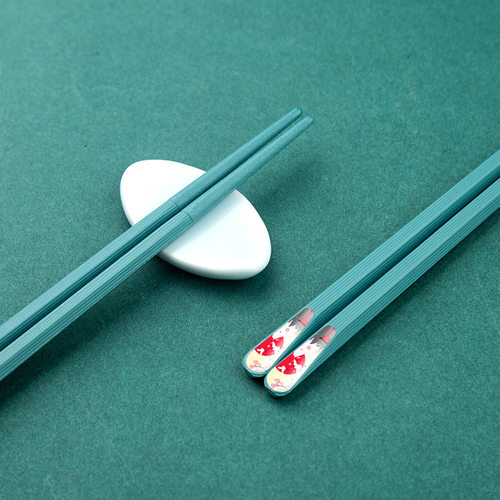 趣空间  五色合金筷子日式尖头筷子家用分人一人一个专人专用轻奢 - 图2