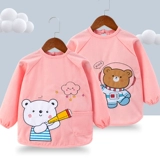 Детский водонепроницаемый фартук, демисезонный нагрудник для еды, лонгслив подходит для мужчин и женщин, анти-грязь