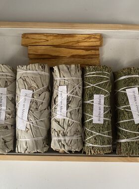 正品美国加州进口白鼠尾草雪松室内家居高级草植物香薰香料净化