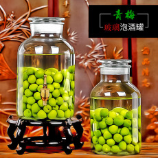 Пузырь бутылки 加厚磨砂口泡酒玻璃瓶家用酒坛5.10.40.斤杨梅青梅药酒罐专用酒瓶
