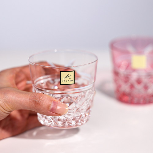 【26年生肖限量款】KAGAMI江户切子酒杯花纸绳清酒对杯子新婚马年 - 图1