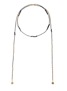 BLOTT 新年系列 串珠玛瑙多种佩戴黑红金银小元宝项链腰链