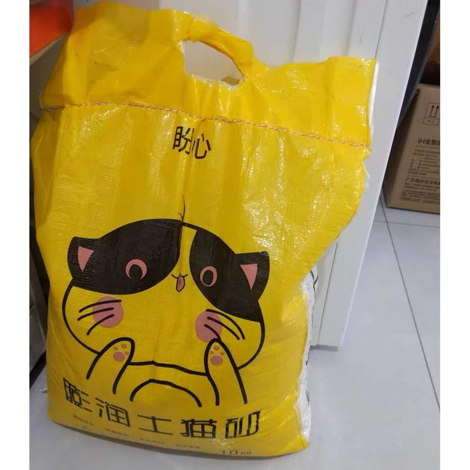 盼心猫砂膨润土除臭无尘吸水结团柠檬猫沙10kg20斤猫咪用品10公斤 - 图0