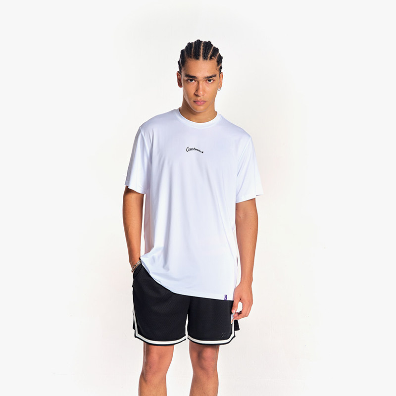 COURTMAN野球帝 投篮服前胸小logo短袖T恤速干健身运动男训练篮球,淘宝优惠券,粉丝福利购,淘宝优惠卷