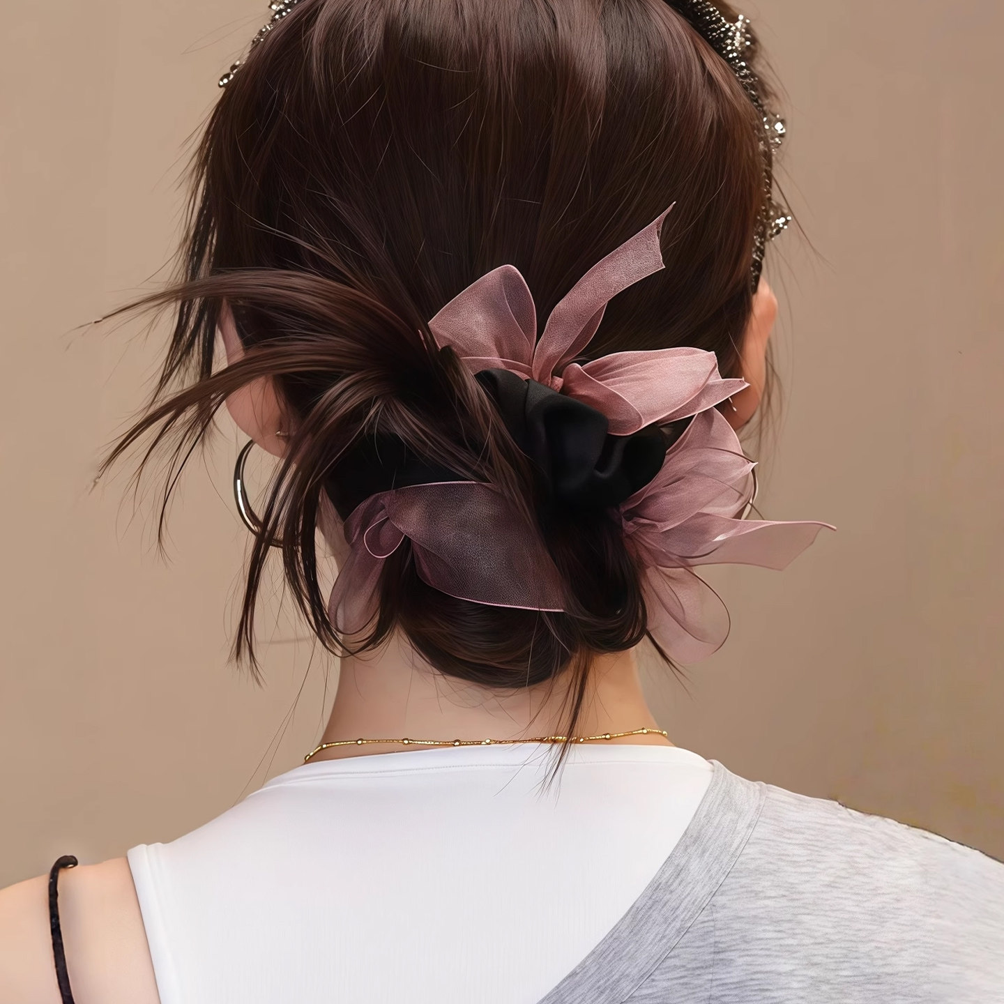 许妍同款蝴蝶结大肠发圈女2025新款高级感扎头头花发绳头绳头饰,淘宝优惠券,粉丝福利购,淘宝优惠卷