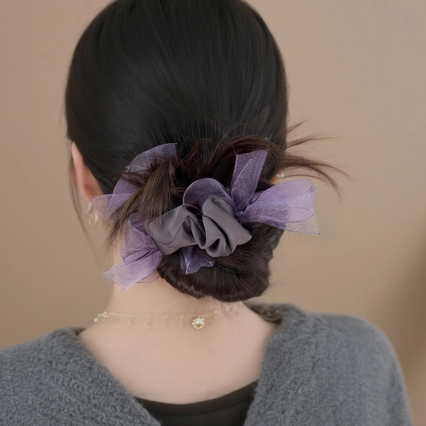 许妍同款蝴蝶结大肠发圈女2025新款高级感扎头头花发绳头绳头饰,淘宝优惠券,粉丝福利购,淘宝优惠卷