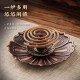 Thread incense coil incense base lotus incense incense seat imitation antique copper incense holder incense tray incense burner home indoor aromatherapy furnace