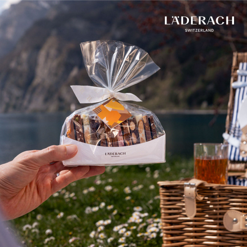 莱德拉laderach小帆船坚果巧克力伴手礼送女友生日礼物办公室零食