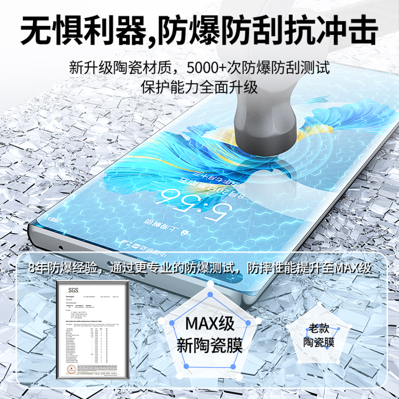 适用opporeno4pro陶瓷膜reno3pro钢化手机膜oppo4新款opporone4por水凝全屏opporone曲屏opρoreon3pro抗蓝光 - 图2