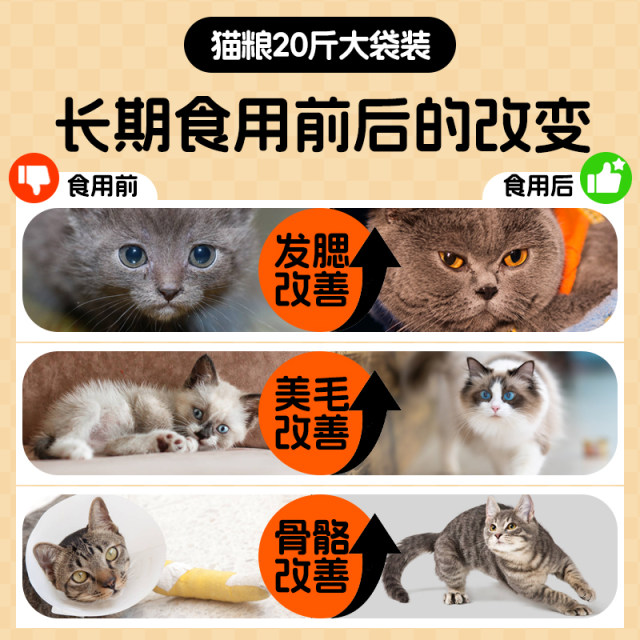 ລາຄາເຕັມ cat food 20 pounds affordable fresh meat fish oil universal