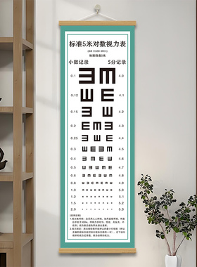 视力恢复训练图眼肌运动挂画