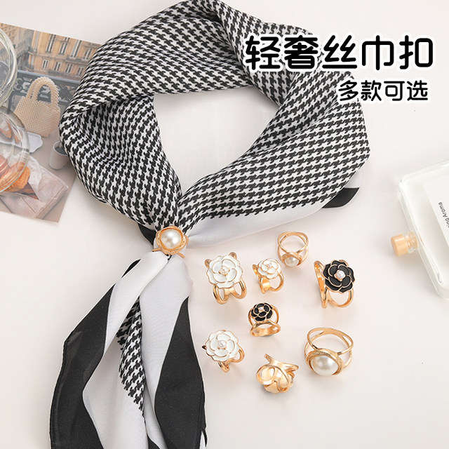 Belt knotted buckle 2024 new multifunctional silk scarf buckle