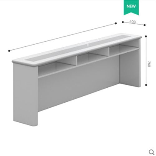 烤漆会议培训桌长条形桌会议台升降器显示屏条桌会议室简约培训桌 - 图2