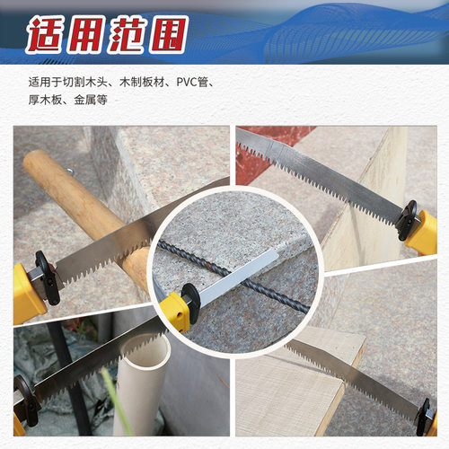 跨境新款多功能手工锯把手往复锯马刀锯曲线锯把手套装家用手柄 - 图3