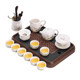 Gift box for elders with mutton fat jade tea set