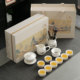 Gift box for elders with mutton fat jade tea set