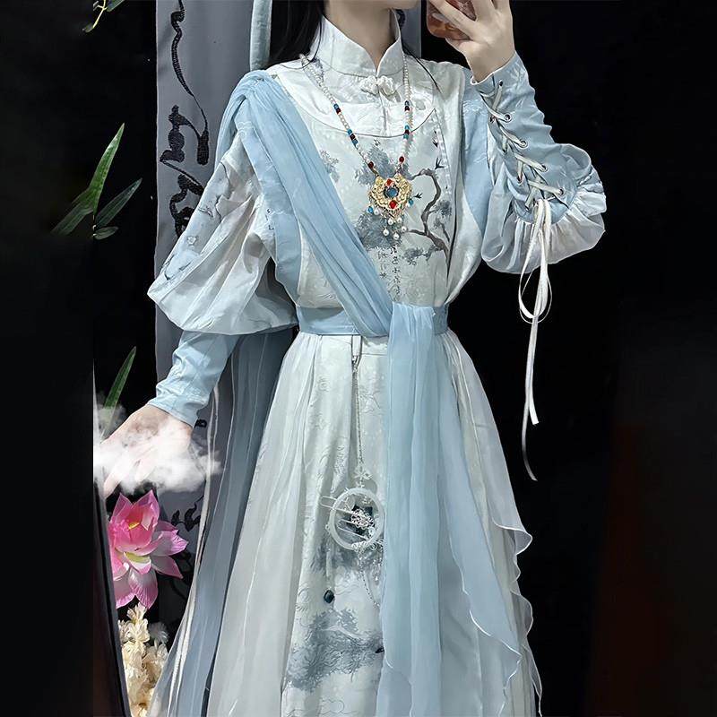 汉服少年白马醉春风凤九魏晋衬衫改良汉元素圆领袍仙侠服男女款夏,淘宝优惠券,粉丝福利购,淘宝优惠卷