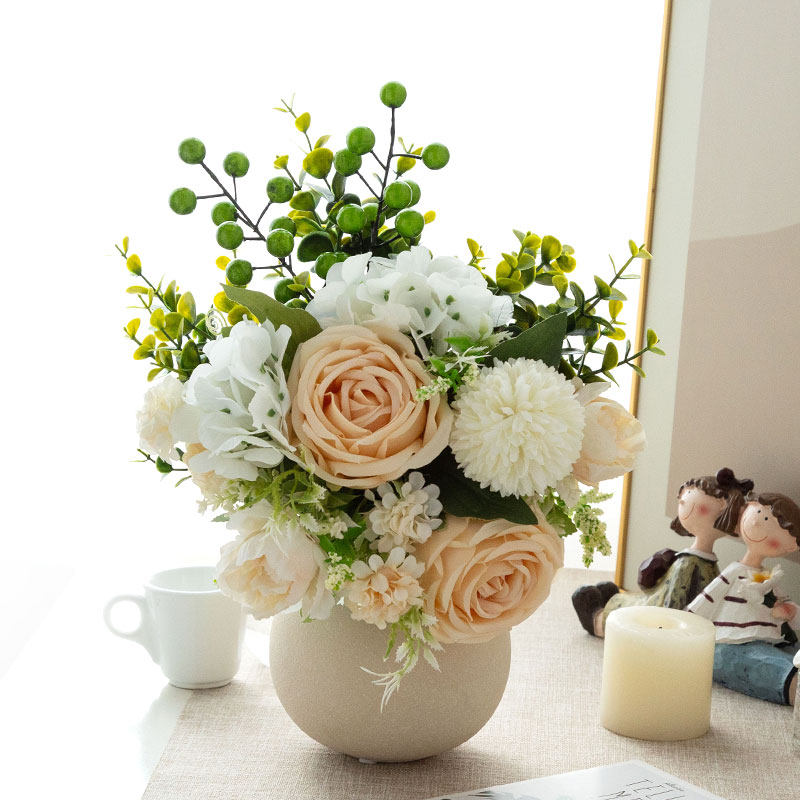 小清新仿真花假花设计师原创花艺客厅餐桌卧室电视柜玄关装饰摆件,淘宝优惠券,粉丝福利购,淘宝优惠卷