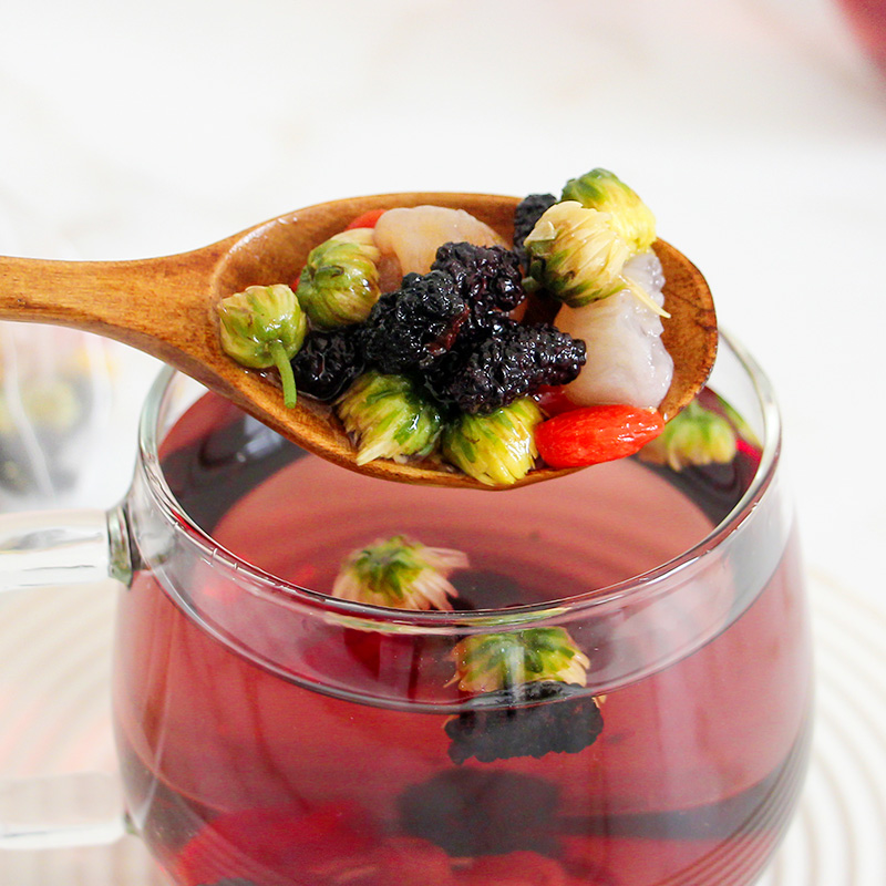 桑葚枸杞茶包男士养生茶菊花枸杞茶男肾熬夜花草茶龙眼桂圆五宝茶 - 图1