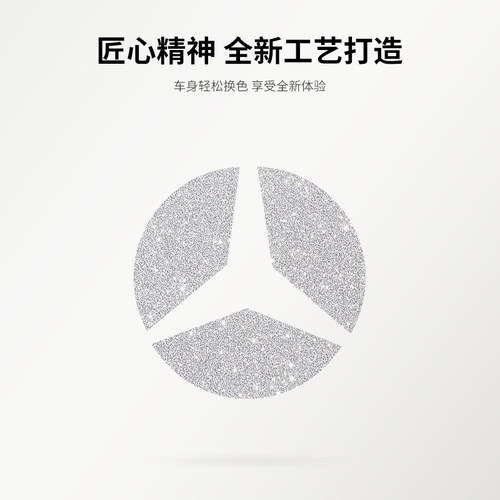 膜登潮代适用奔驰方向盘内饰改装爆闪膜C级E级S级GLC钻闪GLA贴纸 - 图3