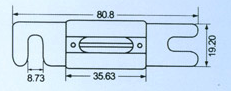 插叉栓片式叉车用ANL汽车保险丝片175A200A225A250A275A300A镀金-图0