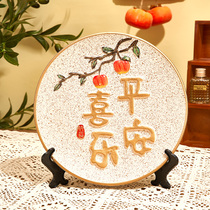 Ping An Happy Tomatoes Ruyi Swaying Pieces Home Decoration New Year Decorations Xuanguan Wine Cabinet Shoes TV Cabinet Joe Living Room