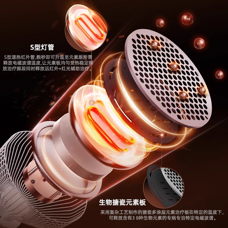 仁和医用理疗仪电烤灯家用烤电远红外线治疗器专用tdp电磁波神灯