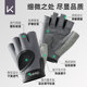 Mantenga los guantes de fitness antideslizantes para entrenamiento de fuerza y levantamiento de hierro.
