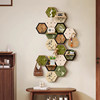 Solid wood entrance door hole board storage rack