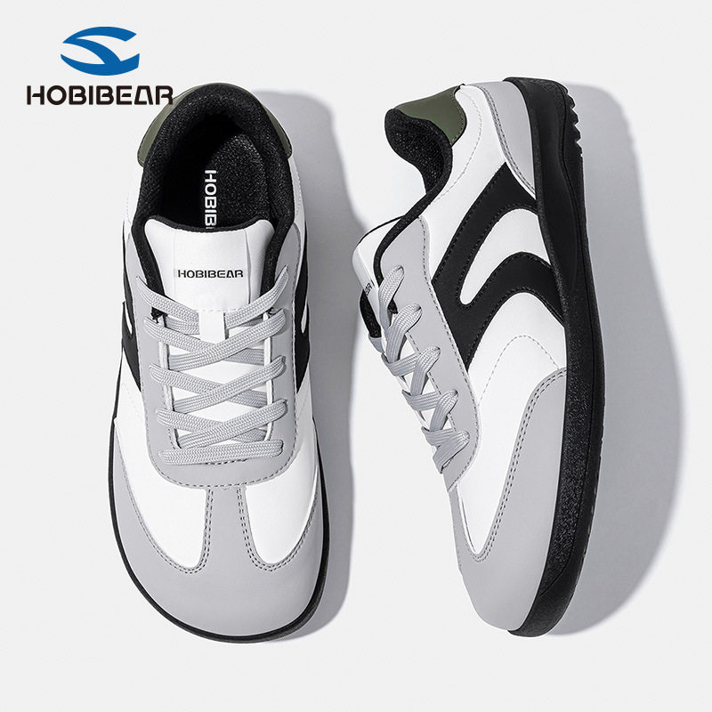 HOBIBEAR革面宽头鞋男鞋德训鞋春秋休闲轻便滑板鞋运动鞋情侣学生,淘宝优惠券,粉丝福利购,淘宝优惠卷