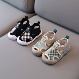 Детские сандалии, летняя детская нескользящая обувь для раннего возраста для мальчиков, из натуральной кожи, мягкая подошва