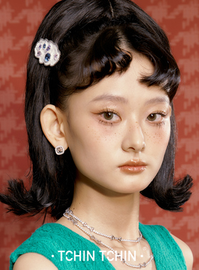 镶钻发夹TCHINTCHIN边夹