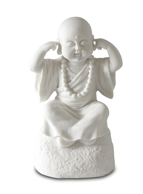 小和尚佛像摆件办公室装饰品古典