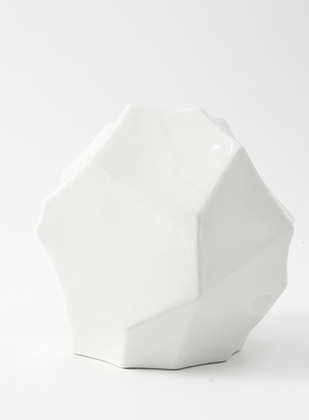 几何切面装饰品摆件客厅陶瓷轻奢