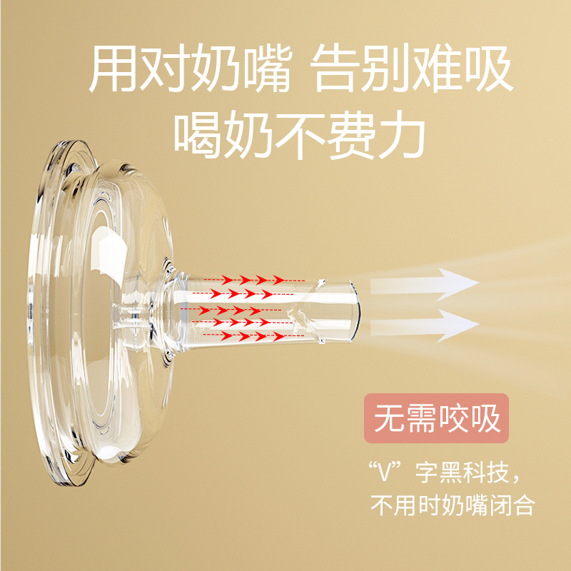 适配贝亲奶瓶配件奶嘴鸭嘴把头手柄 迪纪奶嘴/安抚奶嘴