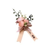 Цветок на запястье для невесты на лацкан, цвета шампанского, полный комплект, для подружки невесты