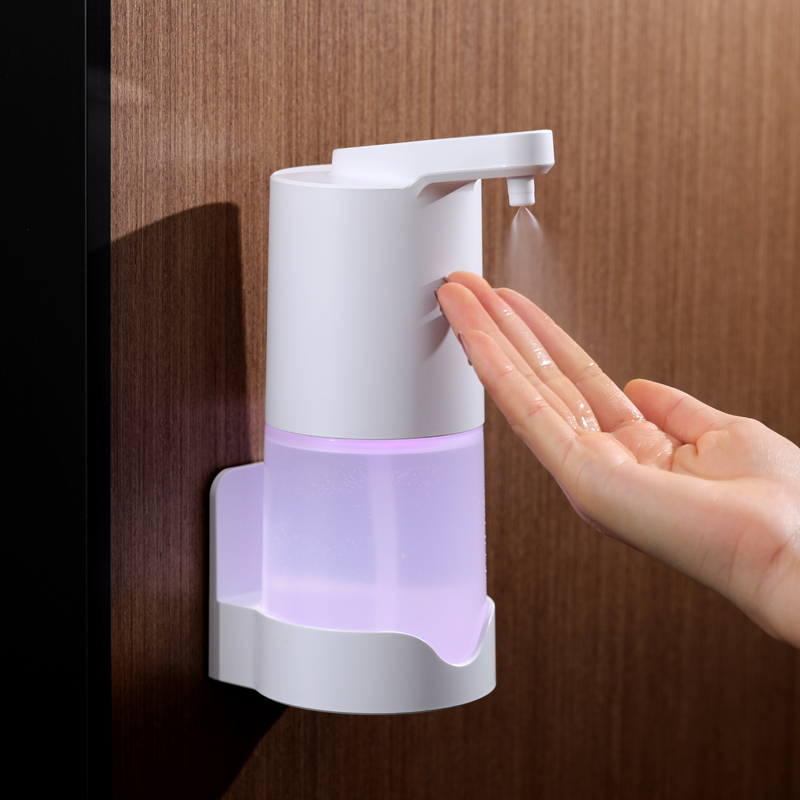 pooklook自动洗手液机感应皂液器壁挂电动洗洁精泡沫液体喷雾充电-图0