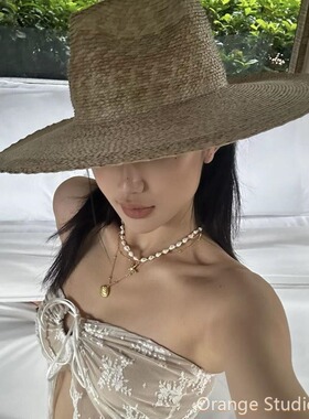 复古夏日度假风海星贝壳海螺项链小众ins多层叠戴锁骨链辣妹颈链