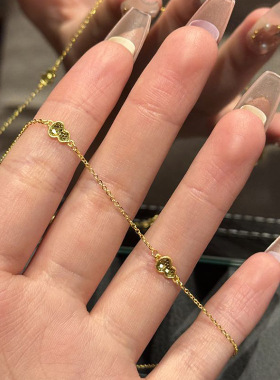 简约款复古镶嵌葫芦碎冰冰项链古法新中式日常百搭通勤锁骨项链女