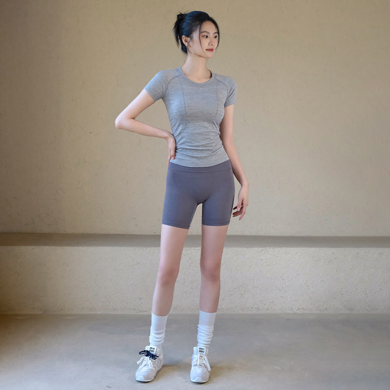 Ackdcs瑜伽服短袖女2025新款速干透气运动T恤专业跑步训练健身衣,淘宝优惠券,粉丝福利购,淘宝优惠卷