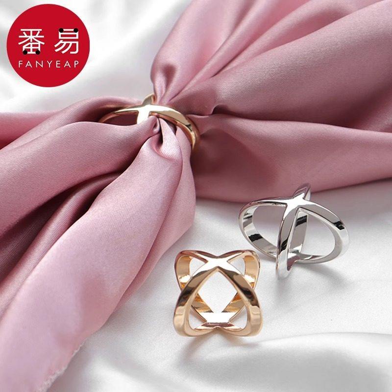 丝巾扣A1pq808-丝巾扣两用优雅简约精致女三环新款配饰披肩百搭时,淘宝优惠券,粉丝福利购,淘宝优惠卷