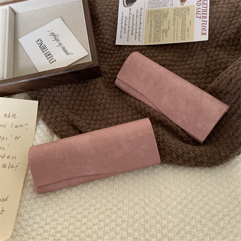 高级感雾霾粉色防压眼镜盒韩系硬壳防尘学生近视太阳镜墨镜收纳盒,淘宝优惠券,粉丝福利购,淘宝优惠卷