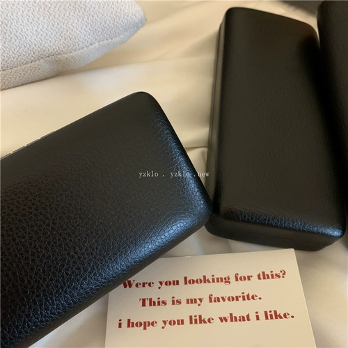 Матовые универсальные ретро черные солнцезащитные очки подходит для мужчин и женщин на солнечной энергии, коробка для хранения, изысканный стиль