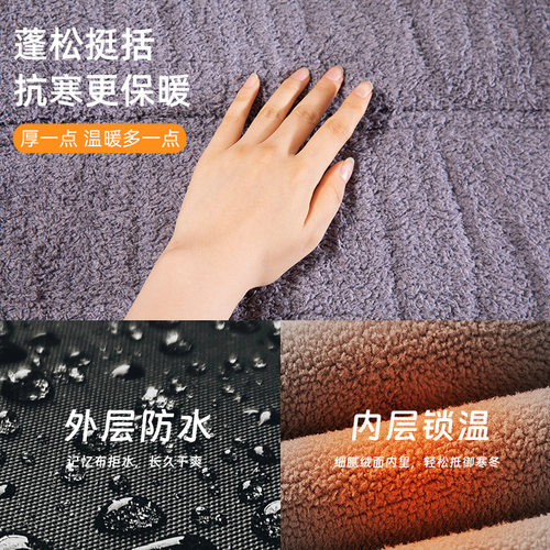 电动车挡风被冬季加绒加厚防水家用摩托车电瓶车秋冬防风防寒保暖 - 图1