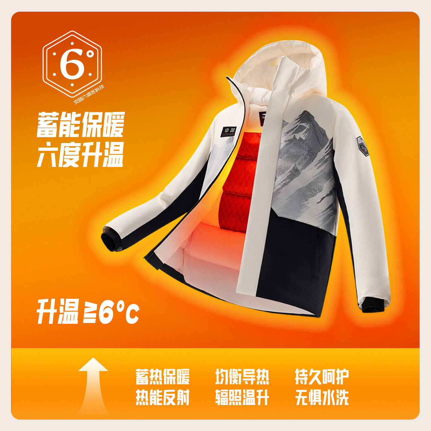 安踏冰甲羽绒六度芯儿童热返科技男大童保暖外套冬季铂晶羽绒服潮   冰实拍商品图