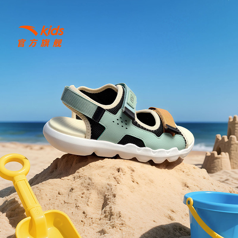 安踏儿童男大童沙滩鞋2026款防滑透气休闲